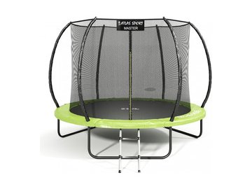 Батут пружинный ATLAS SPORT 252 см - 8ft Master (с лестницей, зеленый) на акции в магазинах 5 элемент
