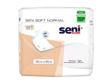 Пеленки впитывающие гигиенические одноразовые SENI SOFT NORMAL (90*60) 30 шт