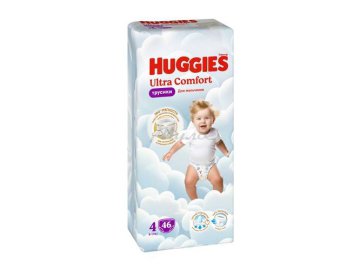 Подгузники-трусики детские одноразовые HUGGIES Ultra Comfort Boy 4 (9-14 кг), 46 шт