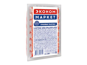 Крабовые палочки Эконом Маркет замороженные имитация 240 г