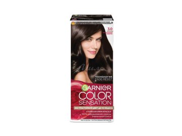 Мила акции Лепель - Крем-краска для волос GARNIER Color Sensation, тон 3.0 Каштан, 110 мл