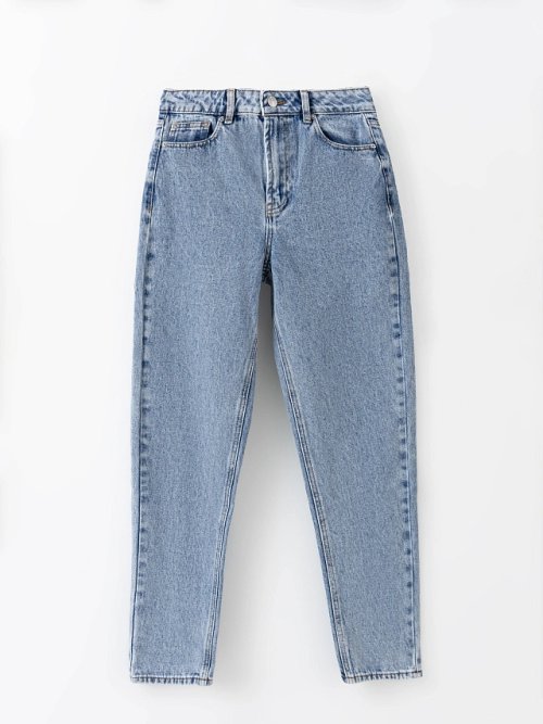Джинсы Mom fit женские голубые, фото 4 из 7
