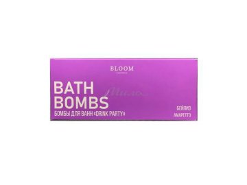 Акции Милы Каменец Только в сети «Мила» - Подарочный набор BLOOM Cosmetics Drink party Бомбы для ванн Амаретто, 75 г + Бейлиз, 75 г