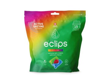 Капсулы для стирки ECLIPS Color, 15 шт