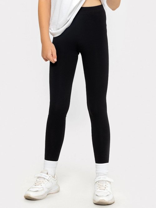 Легинсы для девочек мультипак (2 шт.) в черном цвете, фото 2 из 8