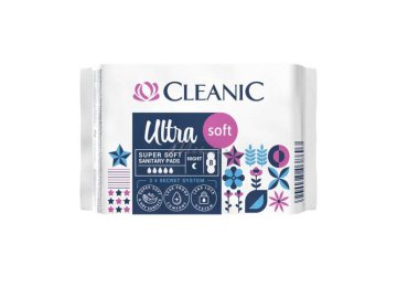 Мила акции Докшицы - Прокладки гигиенические CLEANIC Ultra soft Night ночные женские, 8 шт