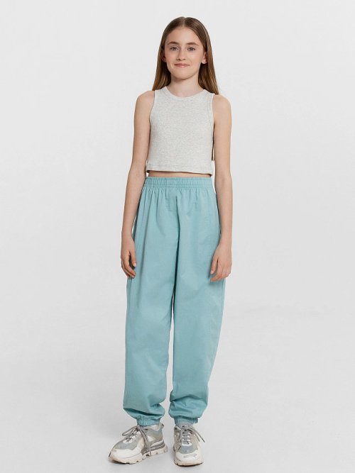 Брюки для девочек голубые, фото 3 из 5