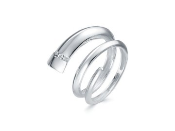 Кольцо декоративное Brilliant Style, белое золото 585 проба, вставка бриллиант