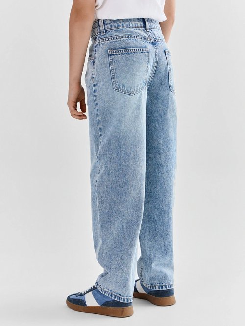 Джинсы baggy leg для мальчиков голубые, фото 4 из 5