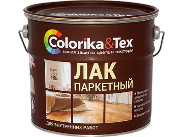 Лак паркетный полуматовый Coloka Tex 2,5л