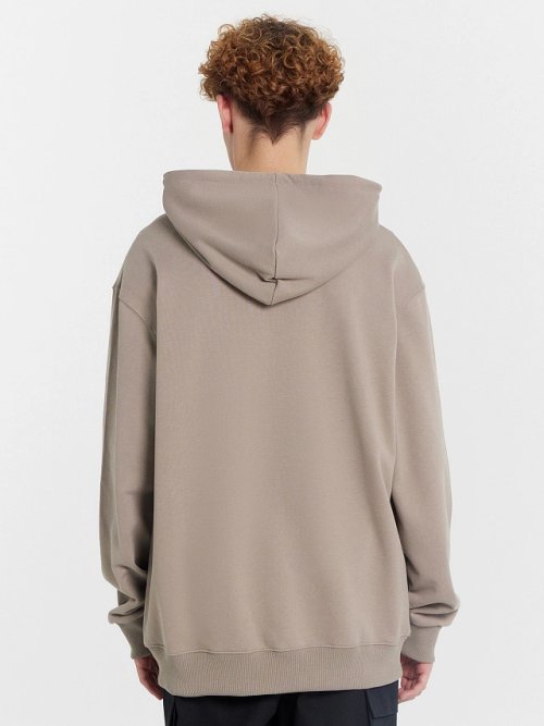 Толстовка мужская бежевая с вышивкой на груди, фото 4 из 7