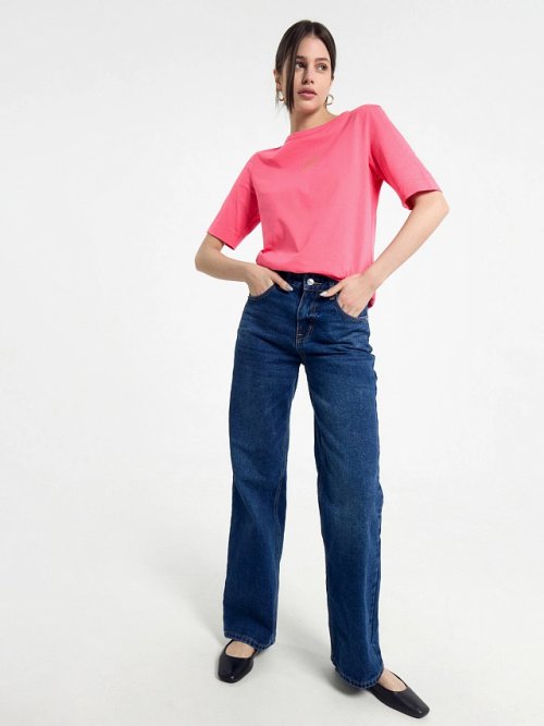 Футболка женская розовая с печатью, фото 8 из 8