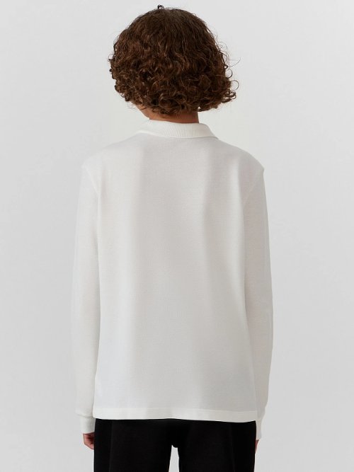 Поло для мальчиков белое, фото 2 из 10