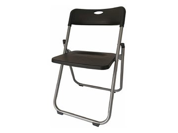 Стул складной BRABIX Golf Lite CF-017 (серебристый каркас, пластик чёрный) 532895