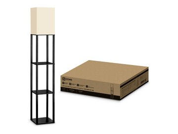 Светильник напольный под лампу этажерка IN HOME ТНО 06КВUSB-Е27-NB (4690612060163)