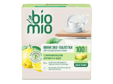 Таблетки для ПММ BIOMIO Бергамот и Юдзу (100 шт)