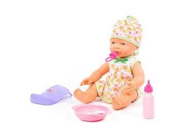 Пупс Полесье Веселый с соской + набор для кормления 78377