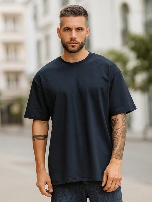 Футболка мужская синяя, фото 1 из 5