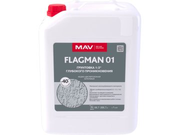 Грунтовка FLAGMAN 01 глубокого проникновения (ВД-АК-01) бесцветная  10л (10 кг)