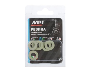 Прокладка 1/2" MPF белая (резина) (6 шт.), MP