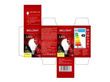 Лампа светодиодная BELLIGHT LED G45 8W 220V E14 3000K