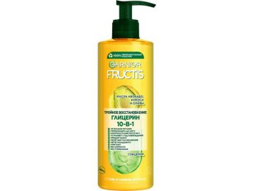 Крем для волос FRUCTIS Тройное восстановление 10 в 1 несмываемый комплексный, 400 мл