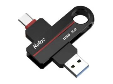 Флеш-накопитель Netac US18 USB 3.2+TypeC 128GB NT03US18C-128G-32BK