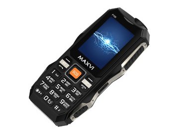 Мобильный телефон Maxvi P100 (черный) на акции в магазинах 5 элемент
