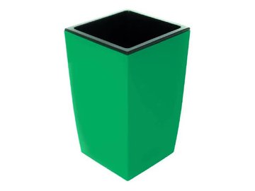 Кашпо для цветов со вставкой GARDENPLAST "ЖАСМИН" 65001 зеленый