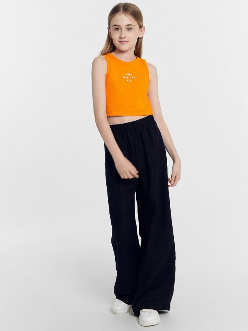 Брюки для девочек в черном цвете, фото 3 из 7