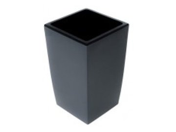 Кашпо для цветов со вставкой GARDENPLAST  "ЖАСМИН" 65006 графит