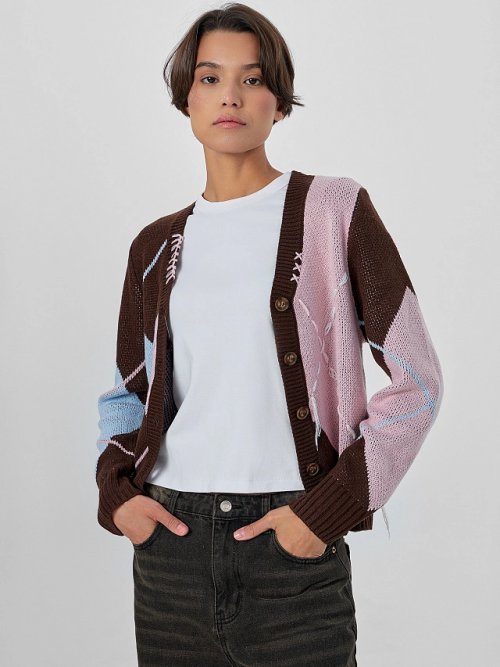 Кардиган женский коричневый, фото 5 из 5