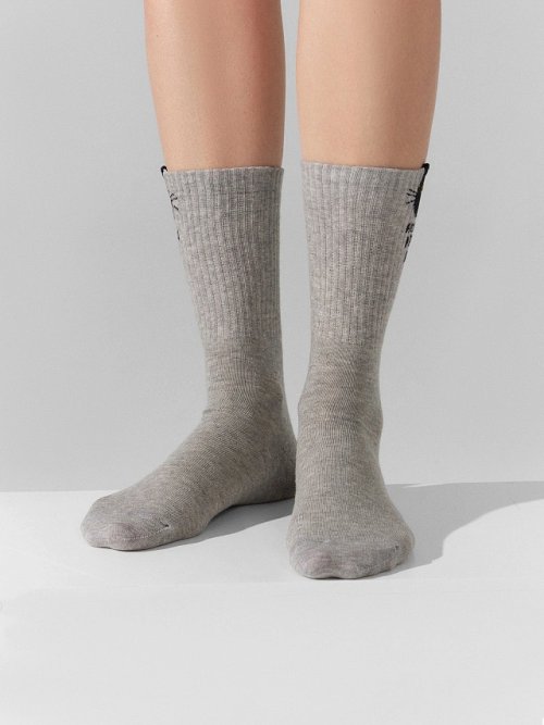 Носки женские высокие в наборе, 3 пары, фото 4 из 6