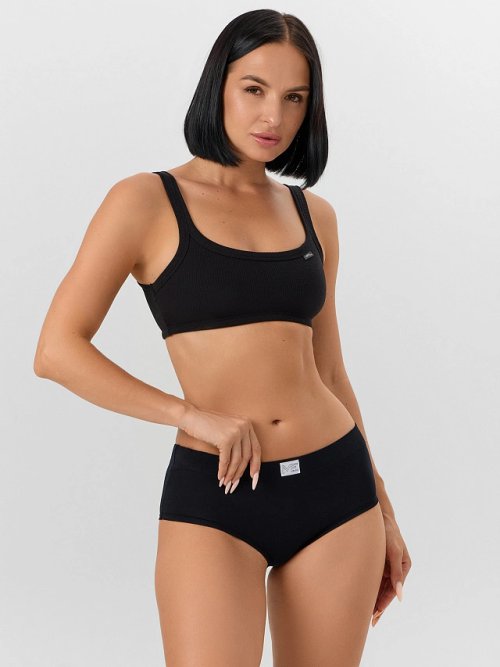 Трусы шорты женские черные, фото 1 из 8