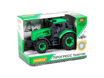 Трактор Полесье Прогресс инерционный (зелёный) 91222