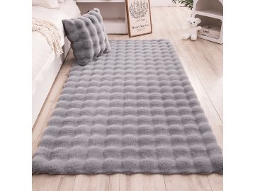 Коврик универсальный HomeKO MUXB92503-2 Bubble-suede rabbit серый 160х230см