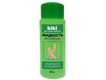 Жидкость для снятия лака KIKI с экстрактом алоэ, 80 мл
