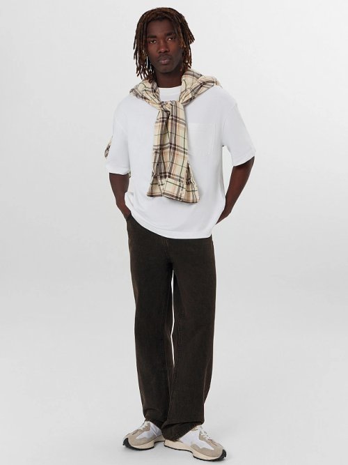 Джинсы прямые мужские коричневые, фото 8 из 16