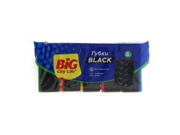 Губки кухонные BIG CITY LIFE Black Максима, 5 шт