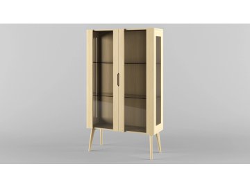 Шкаф с витриной D2 Elva ВМФ-1589
