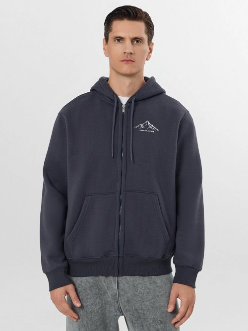 Жакет на молнии серый, фото 2 из 9