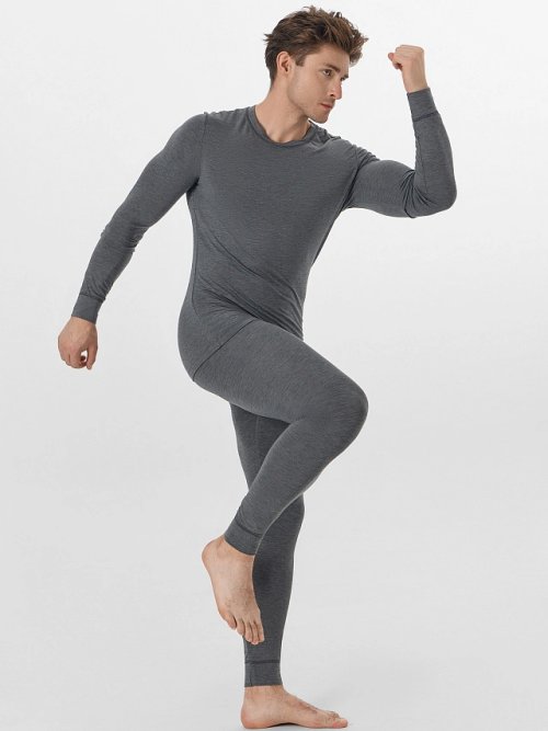 Комплект "термо" (лонгслив и брюки) в графитовом цвете, фото 17 из 32