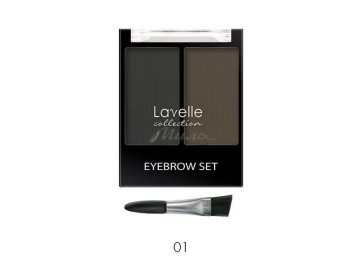 Тени для бровей LAVELLE Collection BS02, тон 01 графитовый