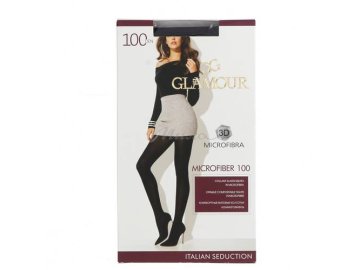 Колготки женские GLAMOUR Microfiber, 100 den, размер 4, цвет nero