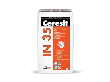 Шпатлевка гипсовая старт-финиш Ceresit IN 35 15 кг