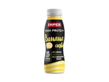 Коктейль молоч HYPER ультрапаст со вкус банана 0,4% 250 г