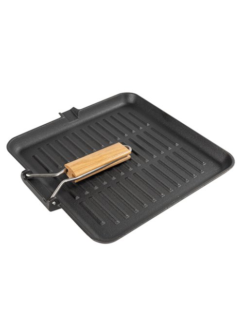 Противень-гриль чугунный с ручкой Grill-2F, фото 9 из 11