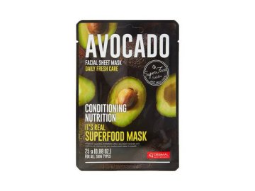 Маска для лица DERMAL It’s Real Superfood c авокадо, 25 г