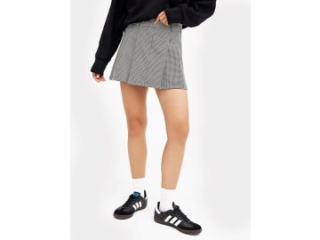 Юбка женская мини в складку в молочно-черную лапку Марк Формель