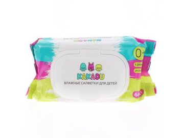 Салфетки влажные для детей KAKADU, 64 шт Мила